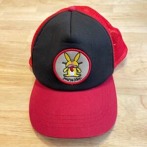 Happy Bunny 'You’re Icky’ Hat Jim Benton Cap Snapback Hat Vintage 2000s Y2K